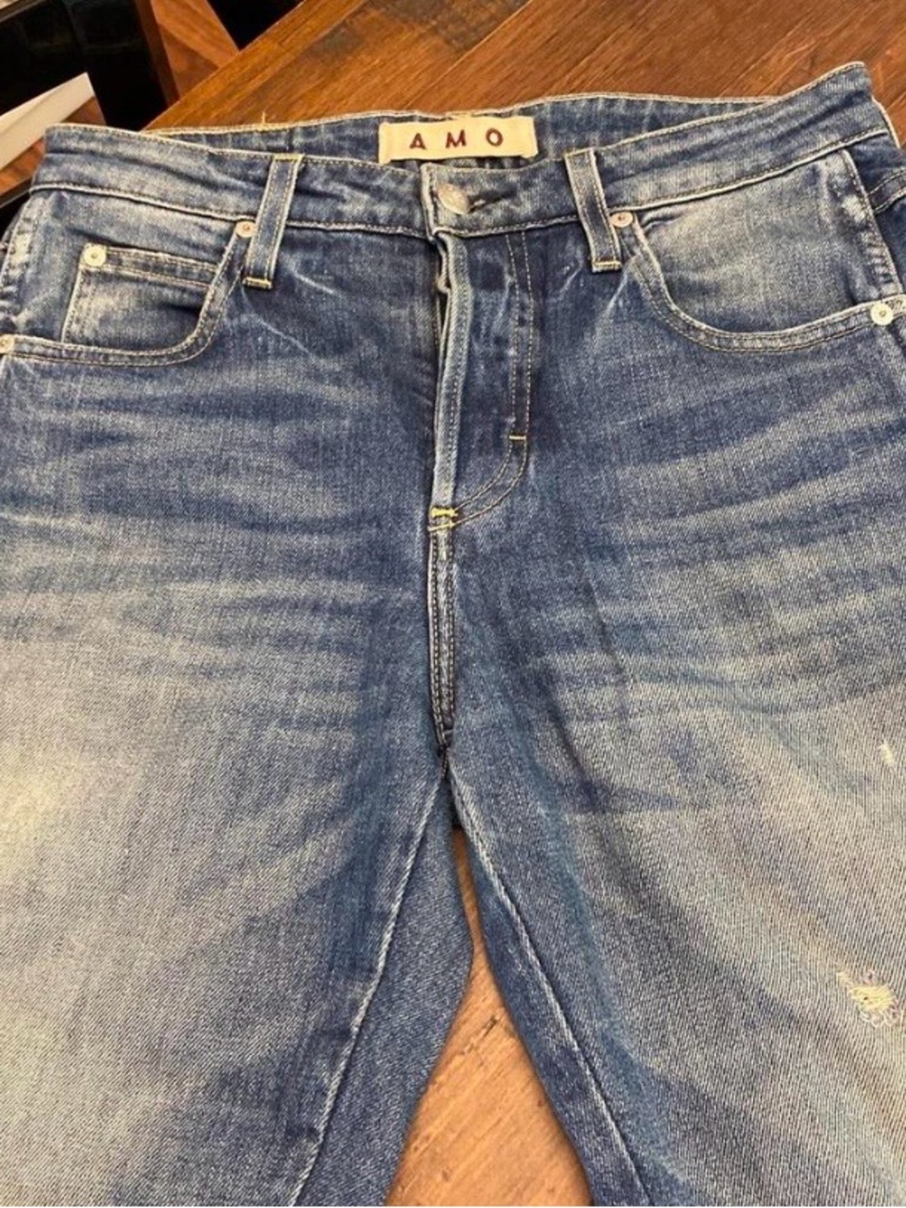 AMO Women’s Blue Washed Jeans